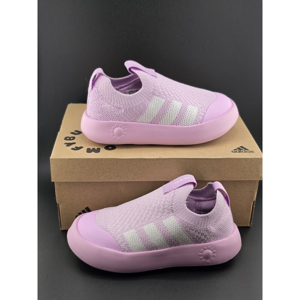 adidas Bubblecomfy Slip On sz 10 Toddler Girls Pink Sneakers Casual Shoes JI1610